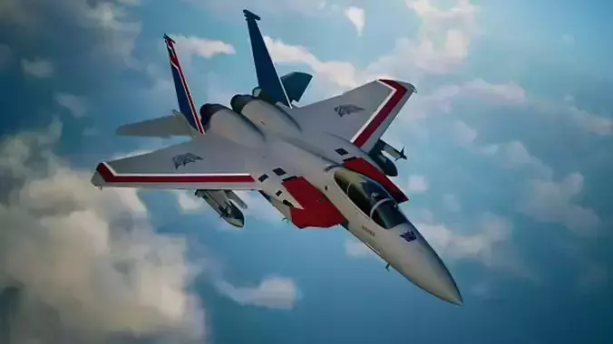 f-15 FIGHTER JET starscream 3D model