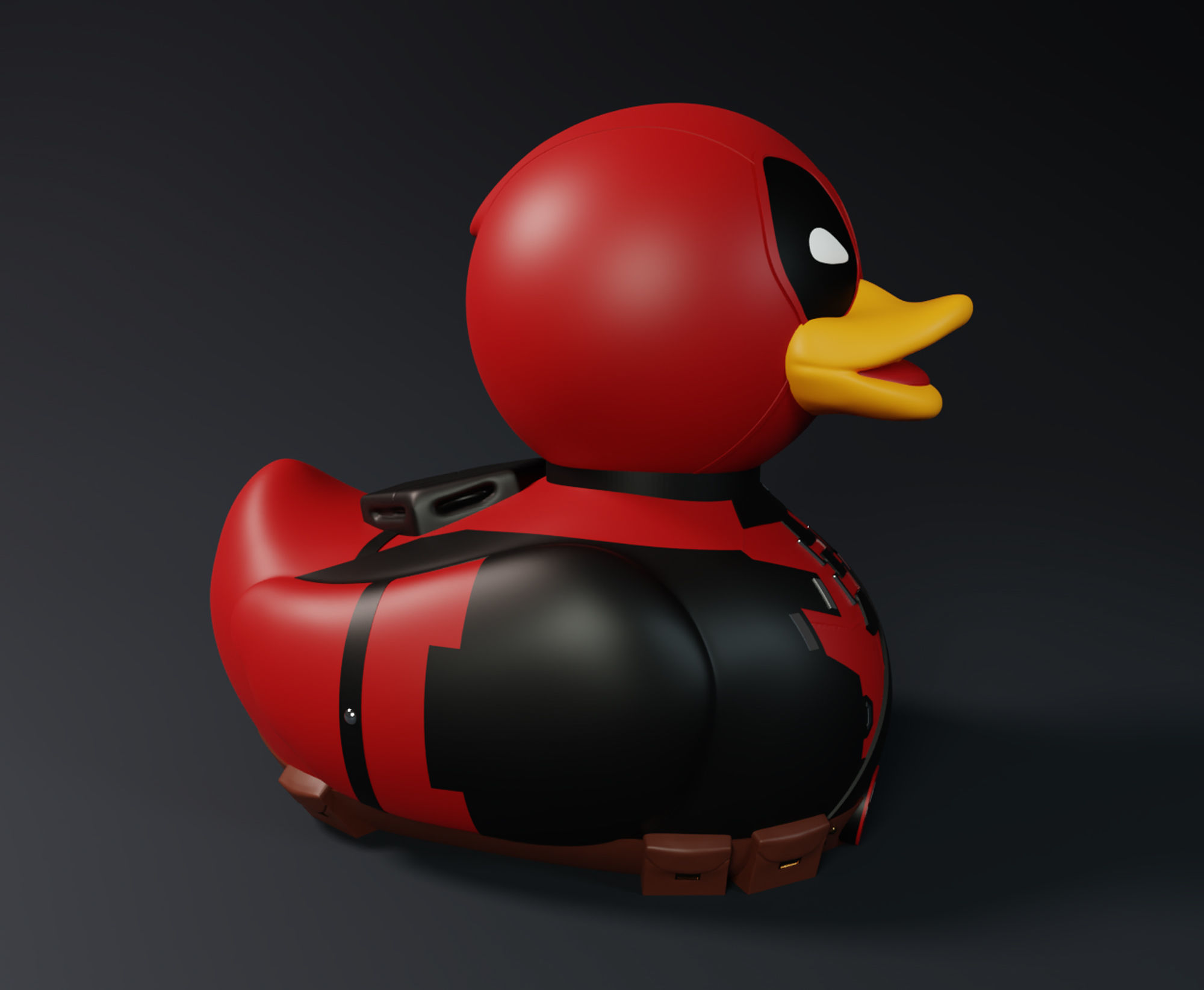 Deadpool and Wolverine Rubber Duck Pack 3D print model_3