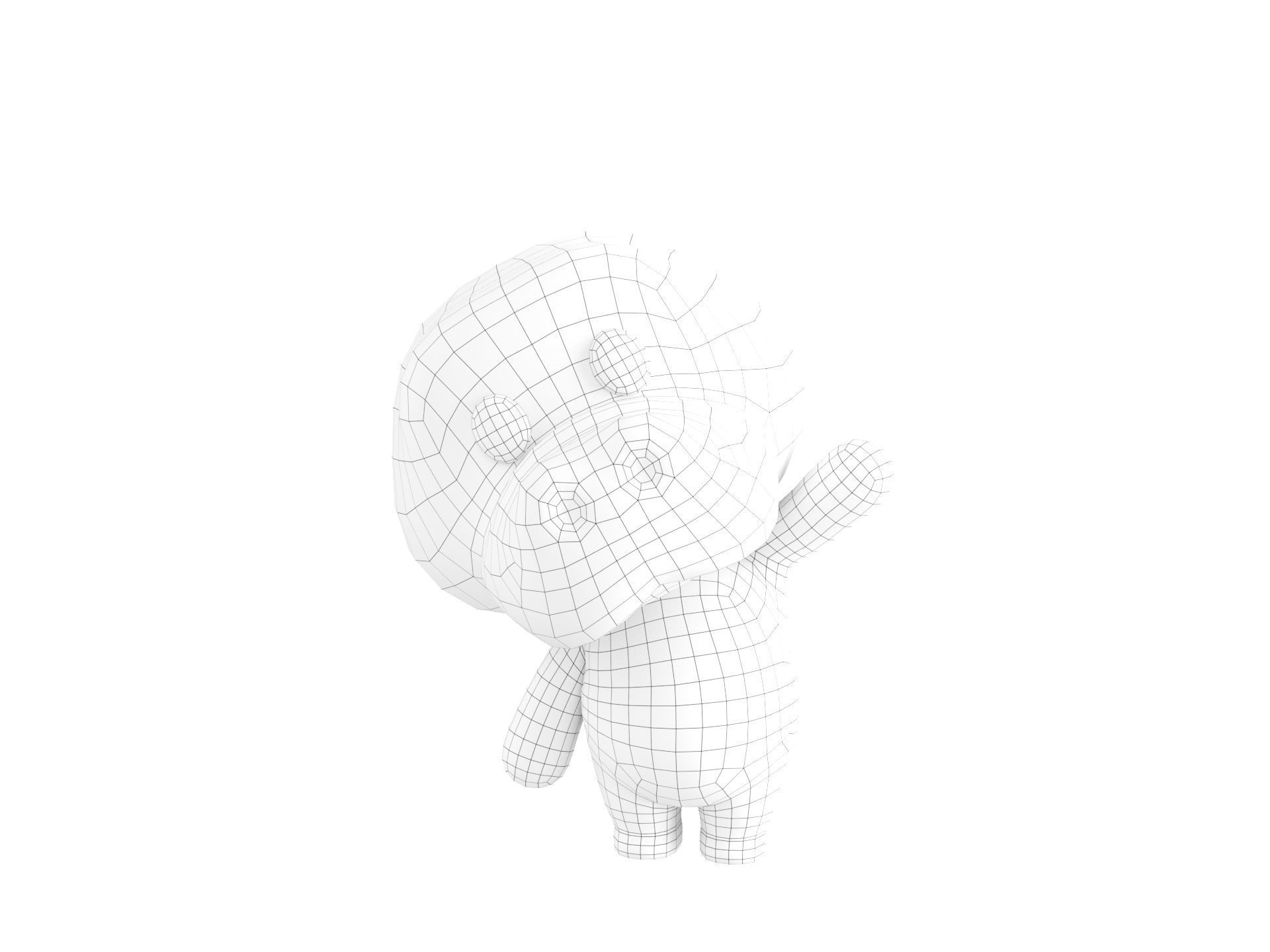 Character329 Rigged Crocodile 3D model_21