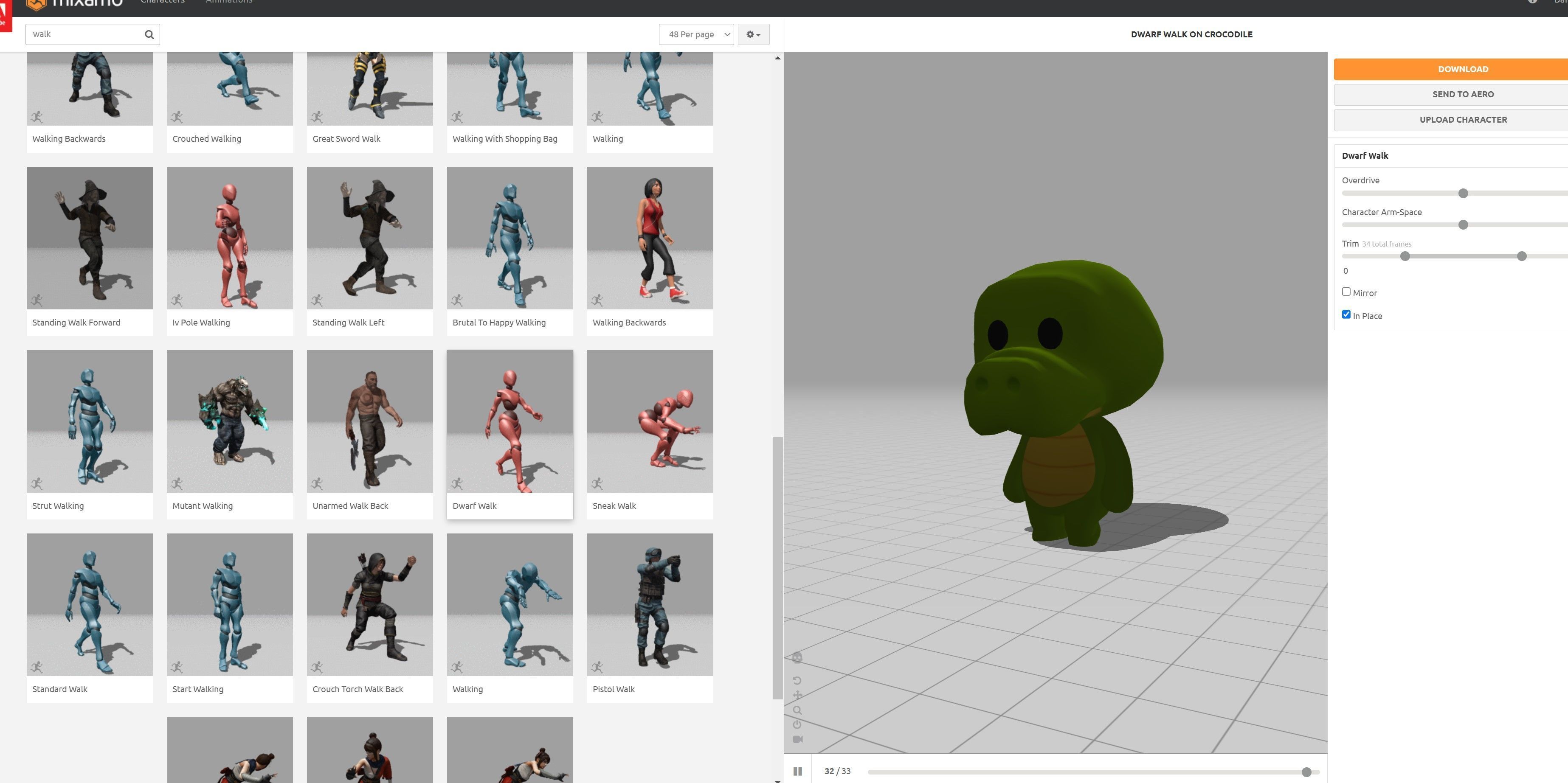 Character329 Rigged Crocodile 3D model_22