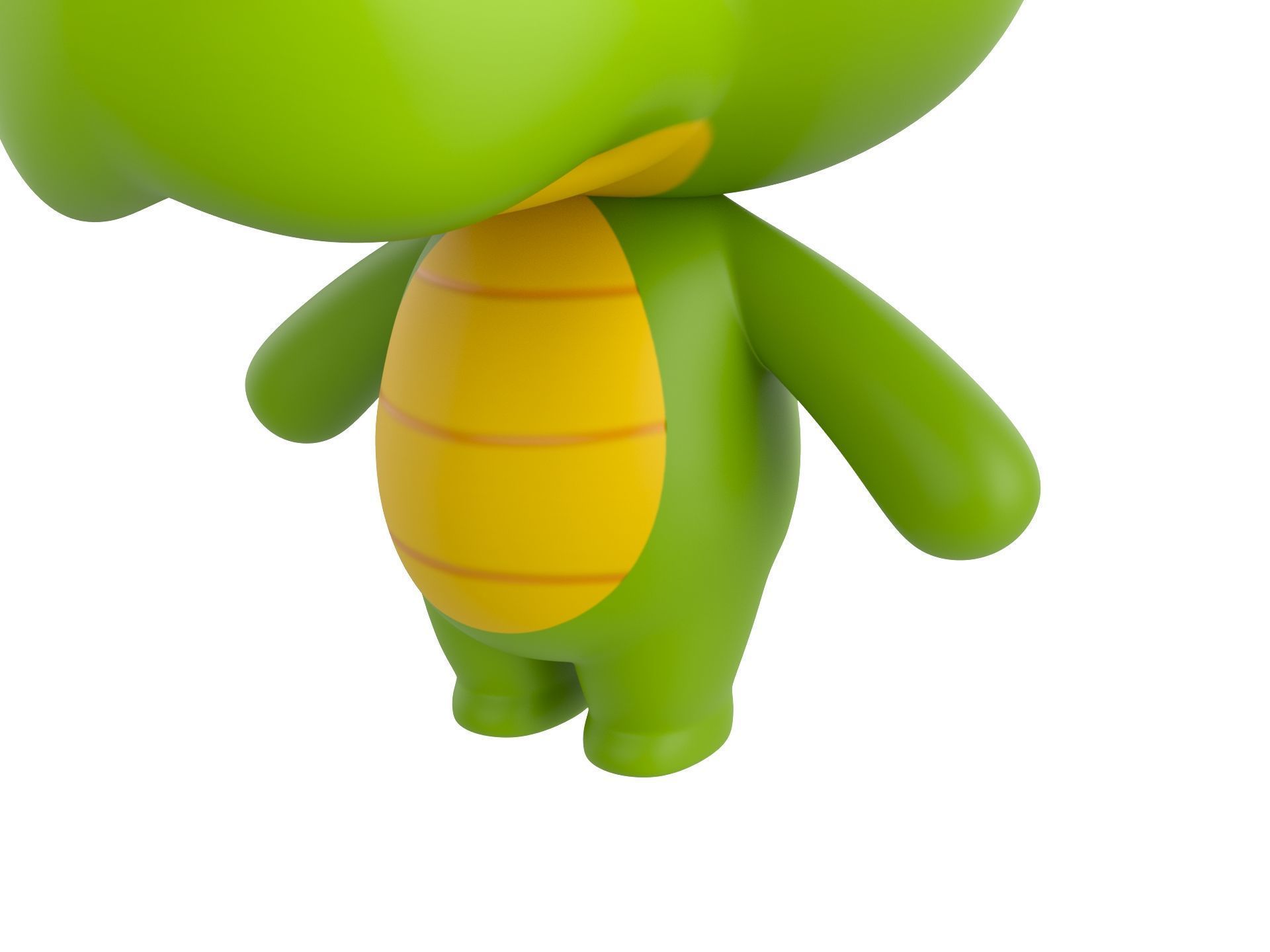 Character329 Rigged Crocodile 3D model_6