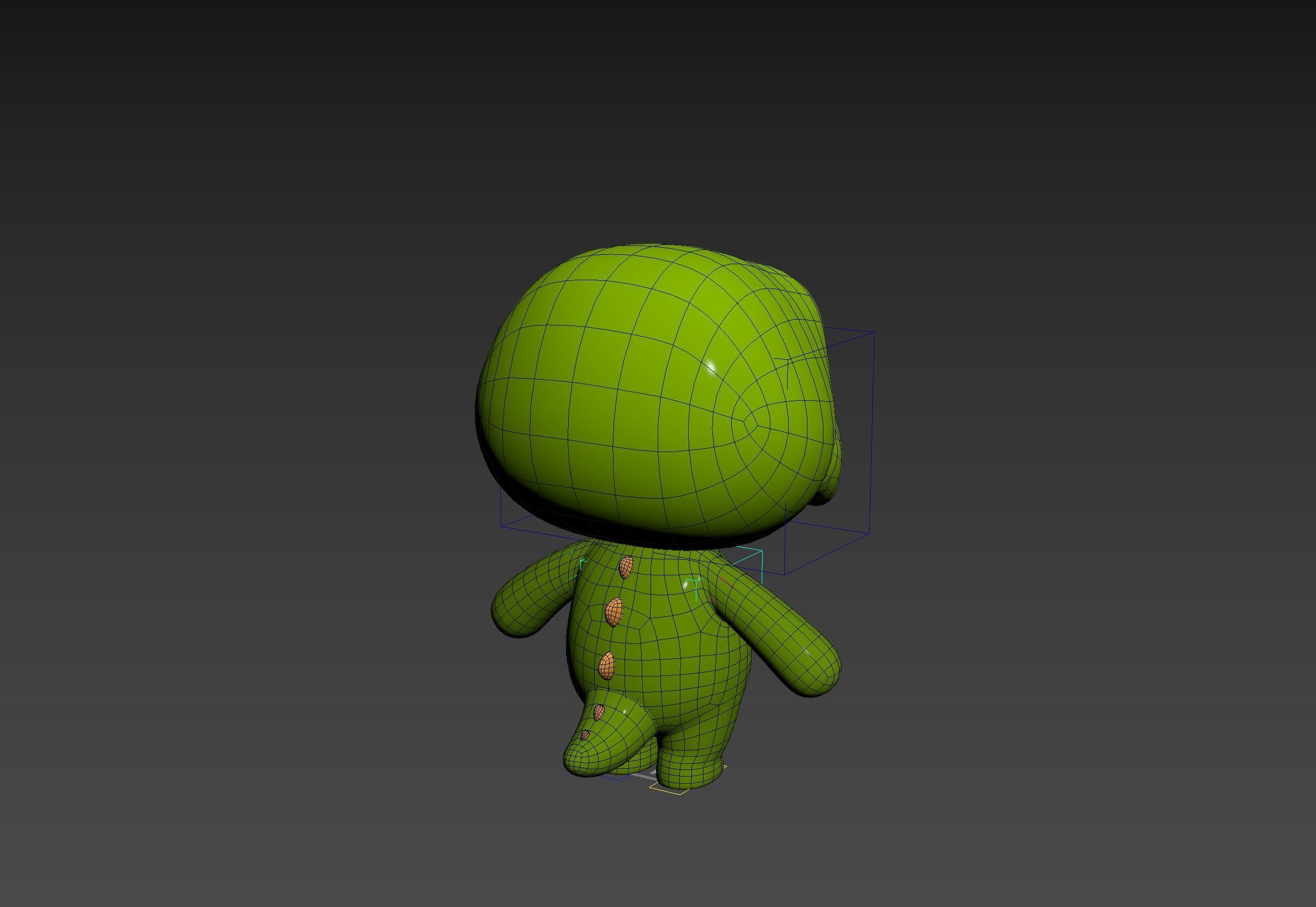 Character329 Rigged Crocodile 3D model_13