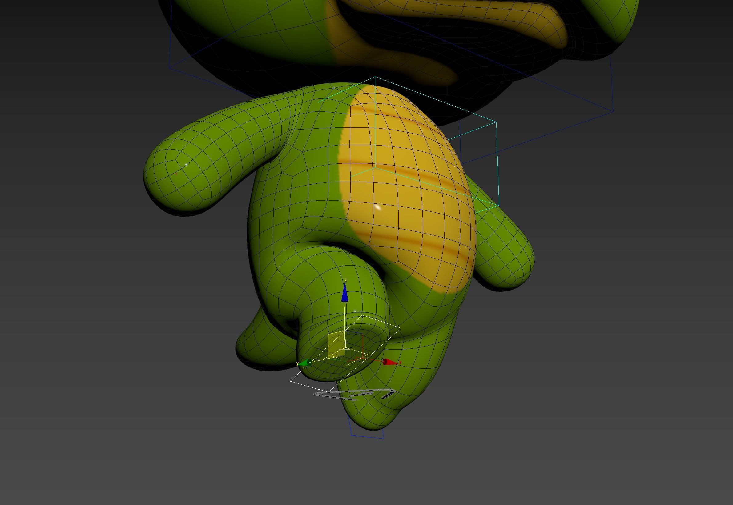 Character329 Rigged Crocodile 3D model_19