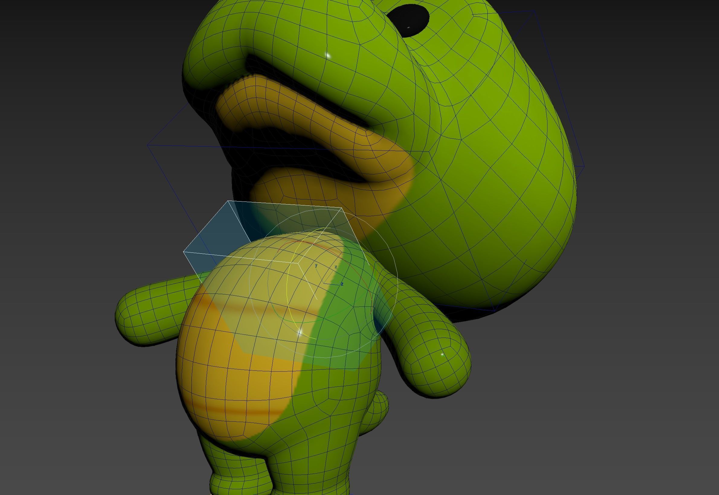 Character329 Rigged Crocodile 3D model_17