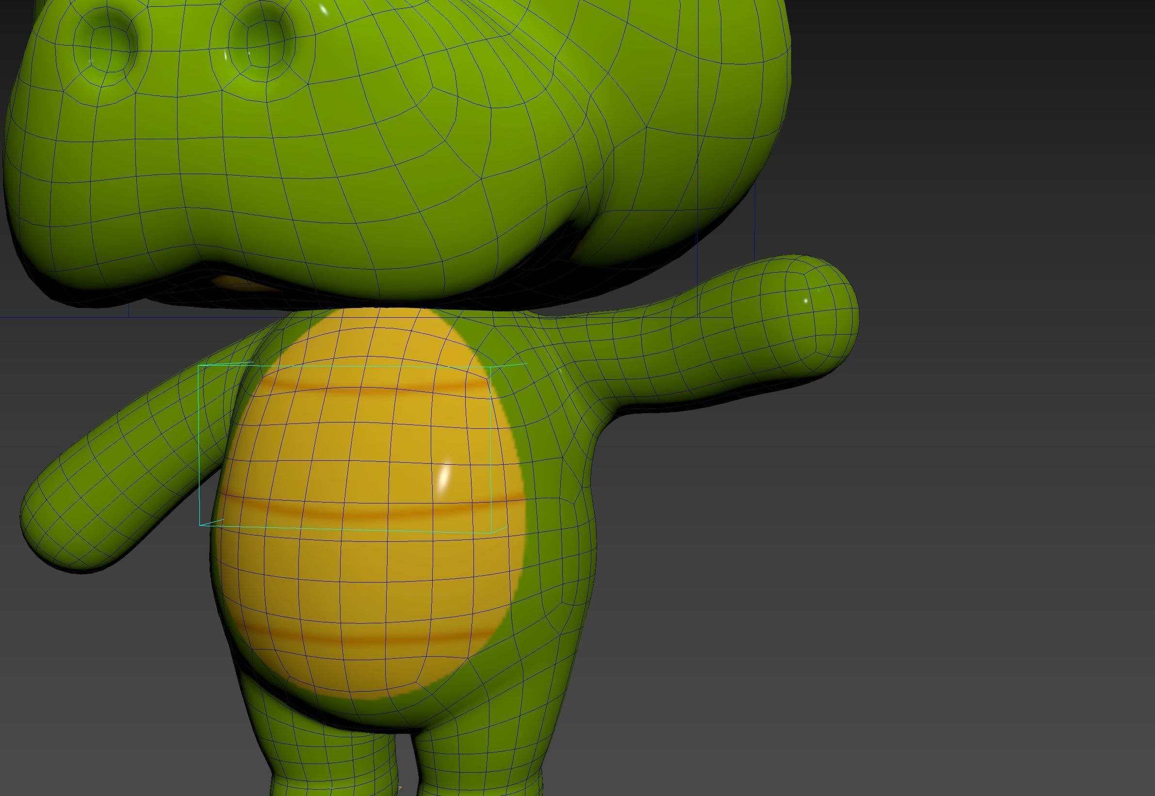 Character329 Rigged Crocodile 3D model_15