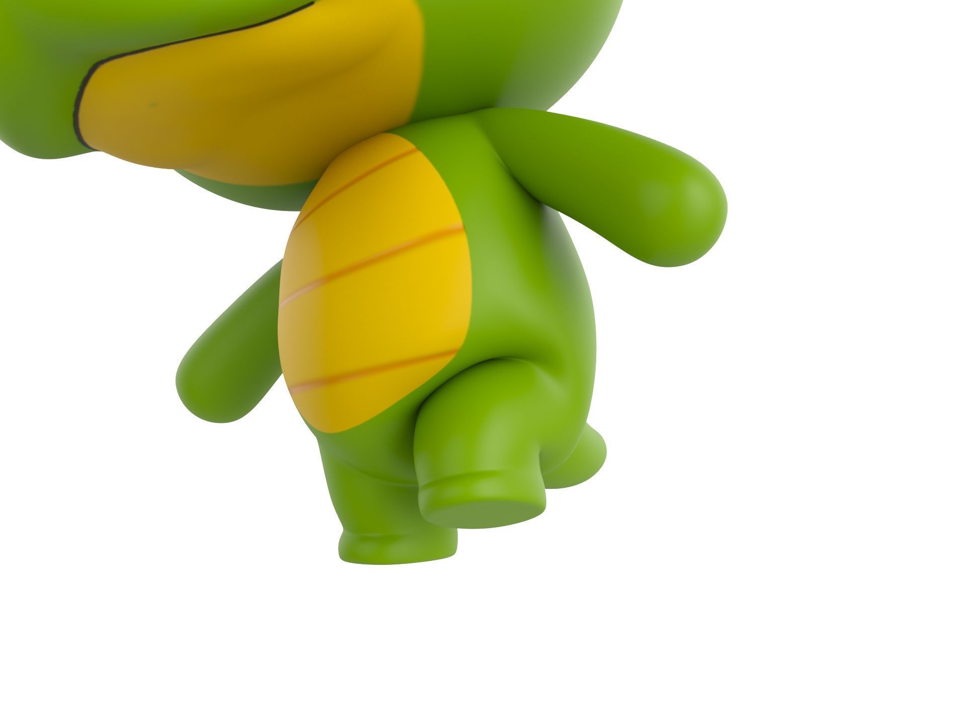 Character329 Rigged Crocodile 3D model_8