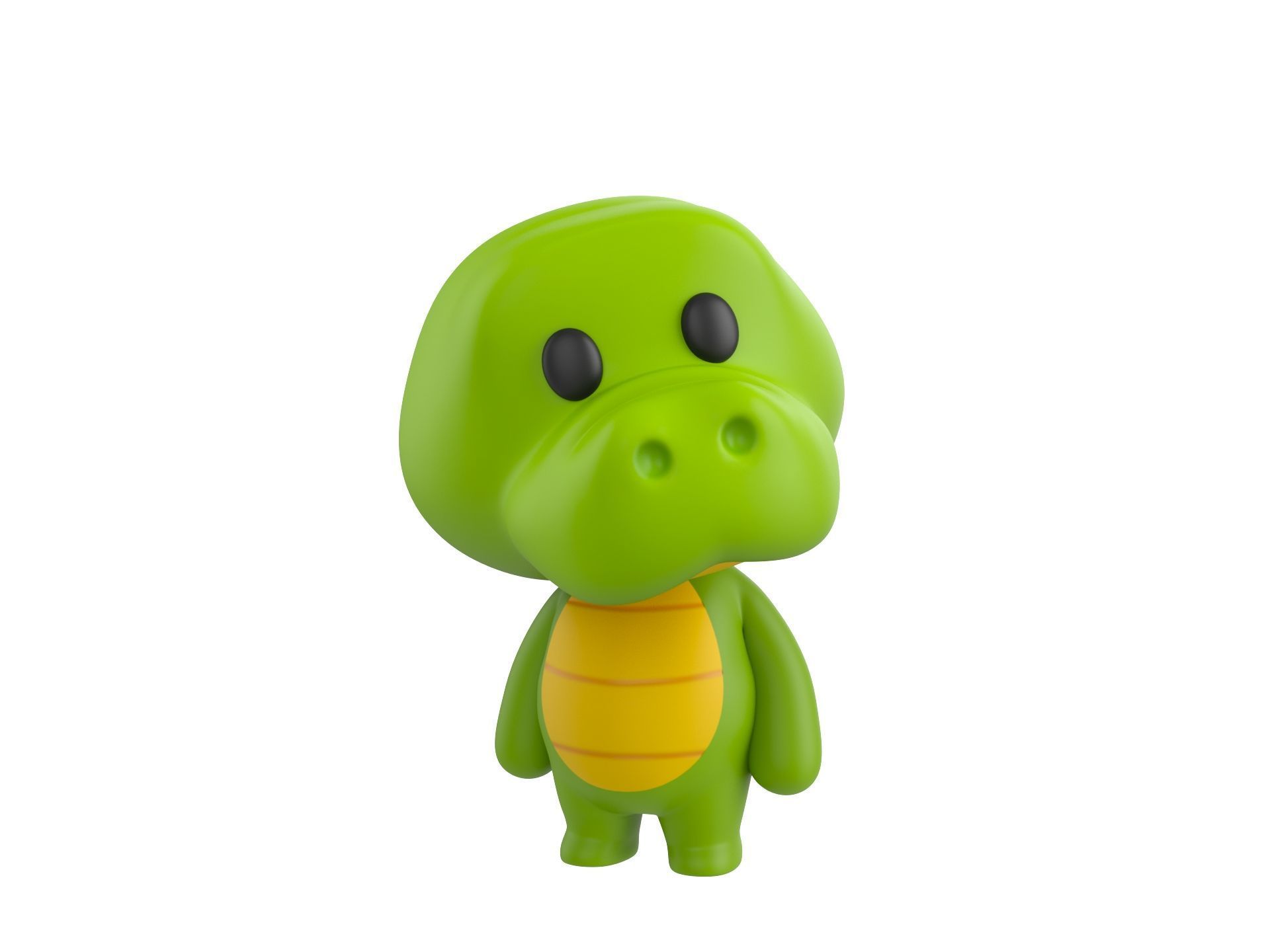 Character329 Rigged Crocodile 3D model_9