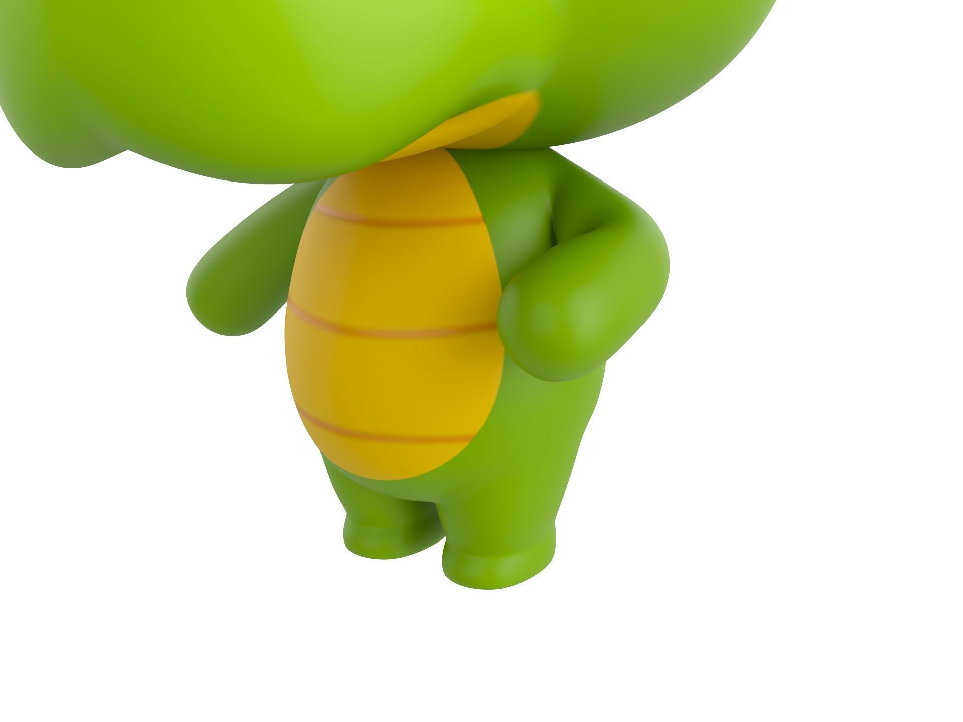 Character329 Rigged Crocodile 3D model_7