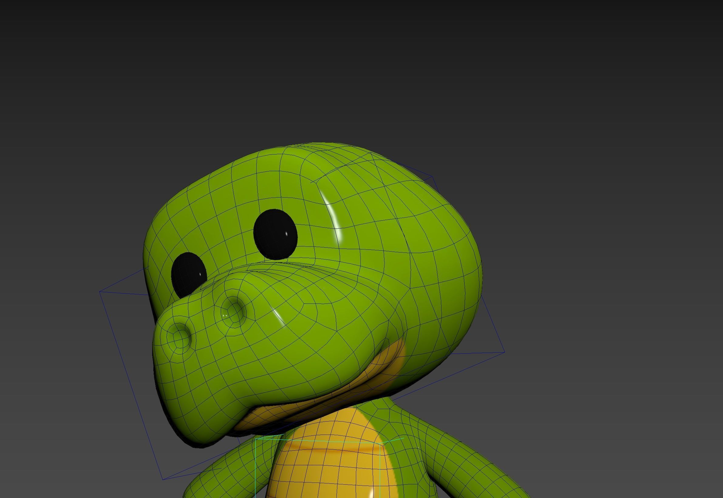 Character329 Rigged Crocodile 3D model_14