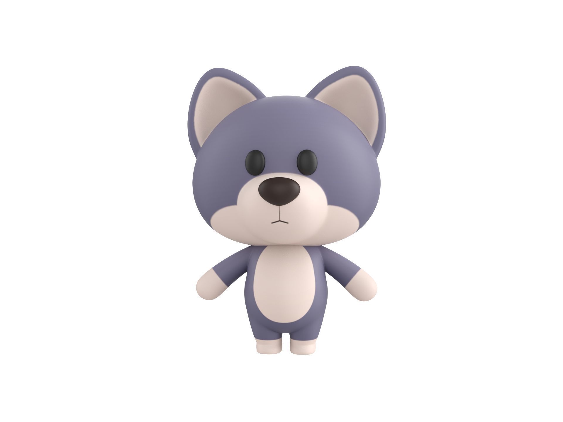 Character330 Rigged Wolf 3D model_1