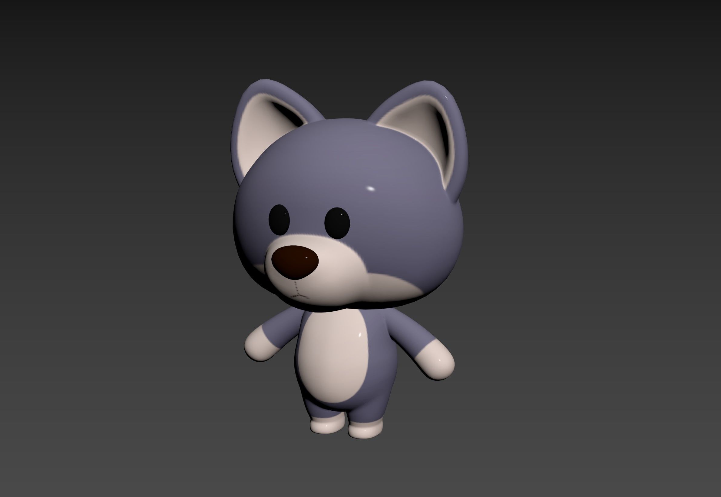 Character330 Rigged Wolf 3D model_15