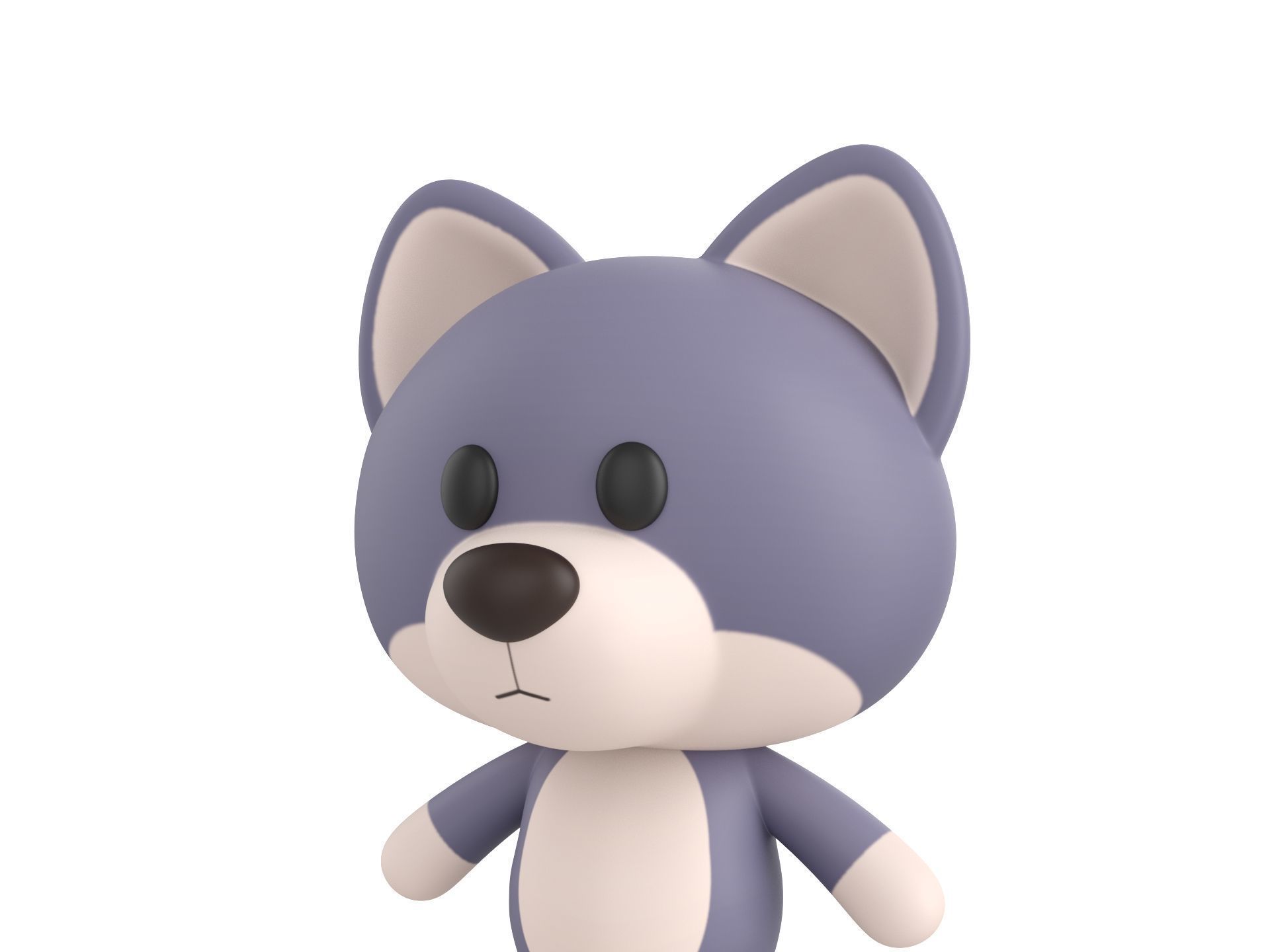 Character330 Rigged Wolf 3D model_5