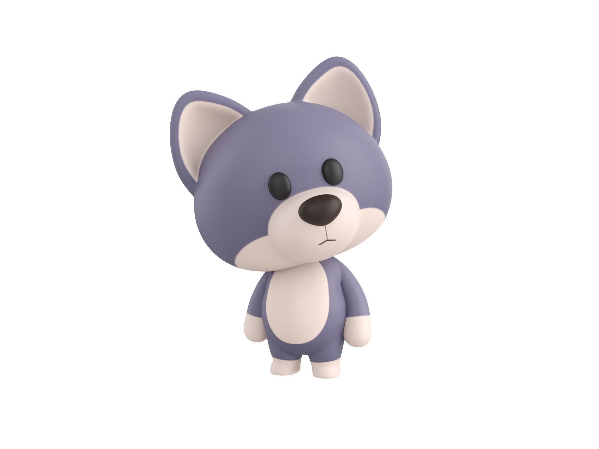 Character330 Rigged Wolf 3D model_9