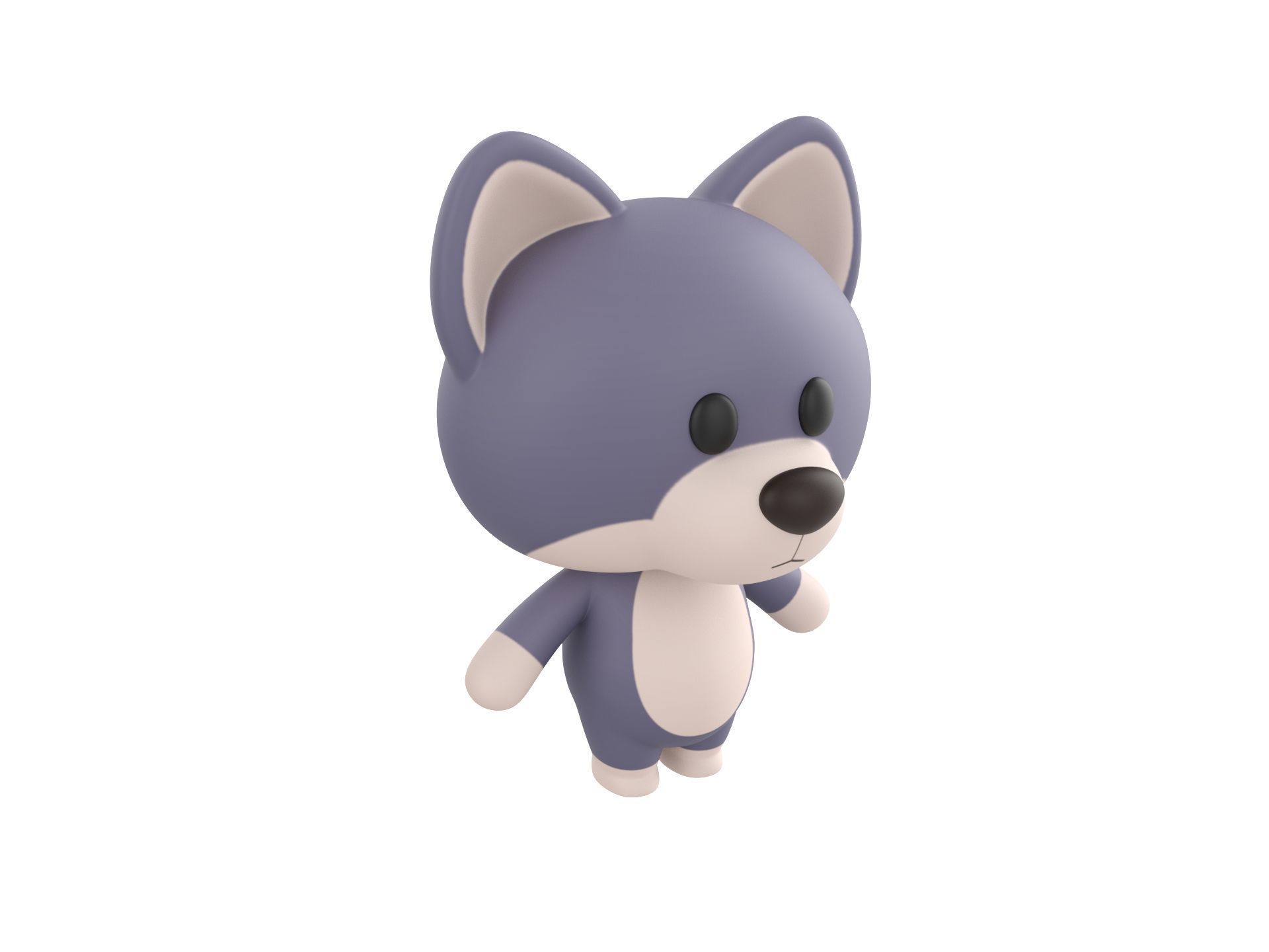 Character330 Rigged Wolf 3D model_2