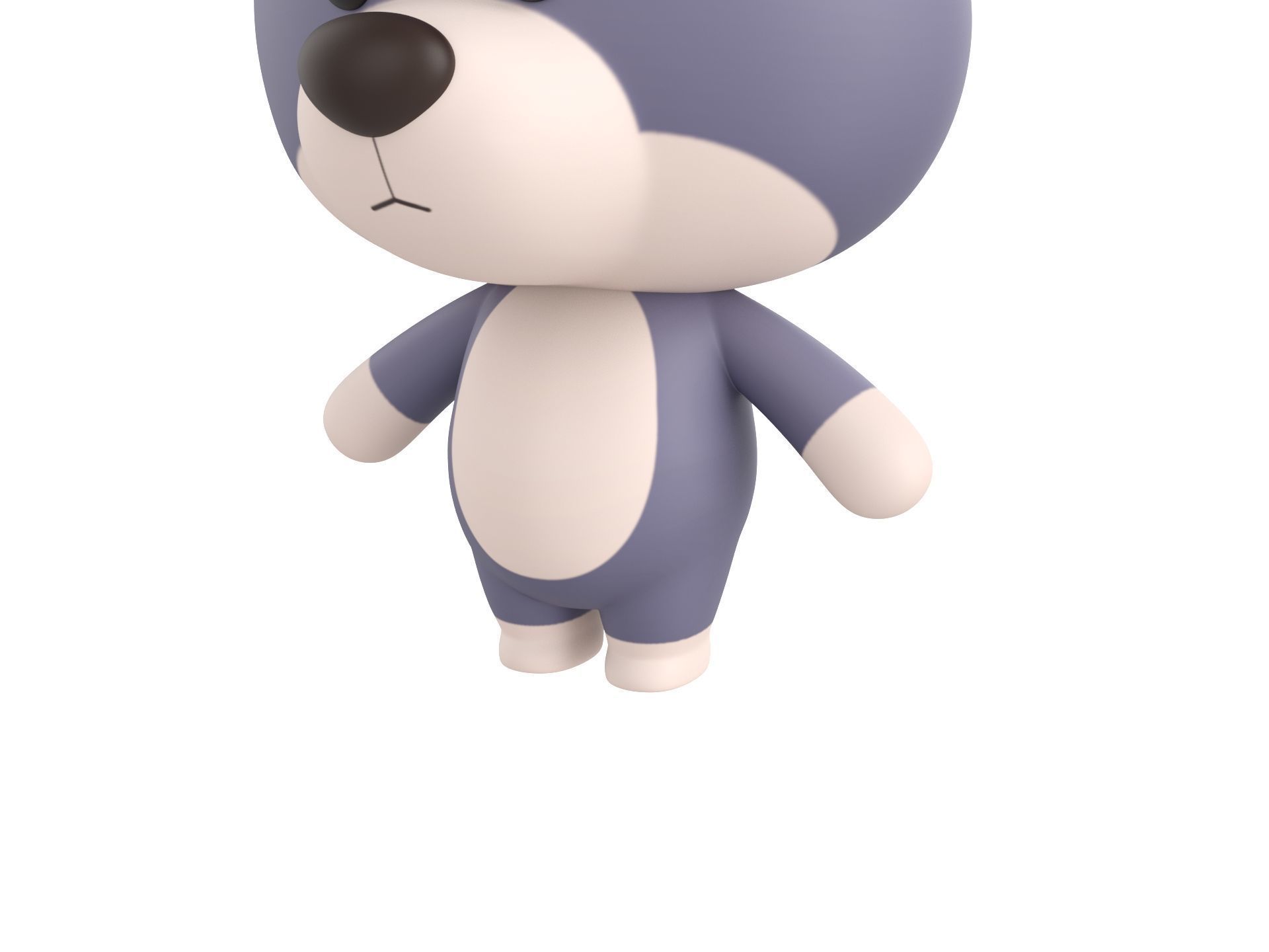 Character330 Rigged Wolf 3D model_6