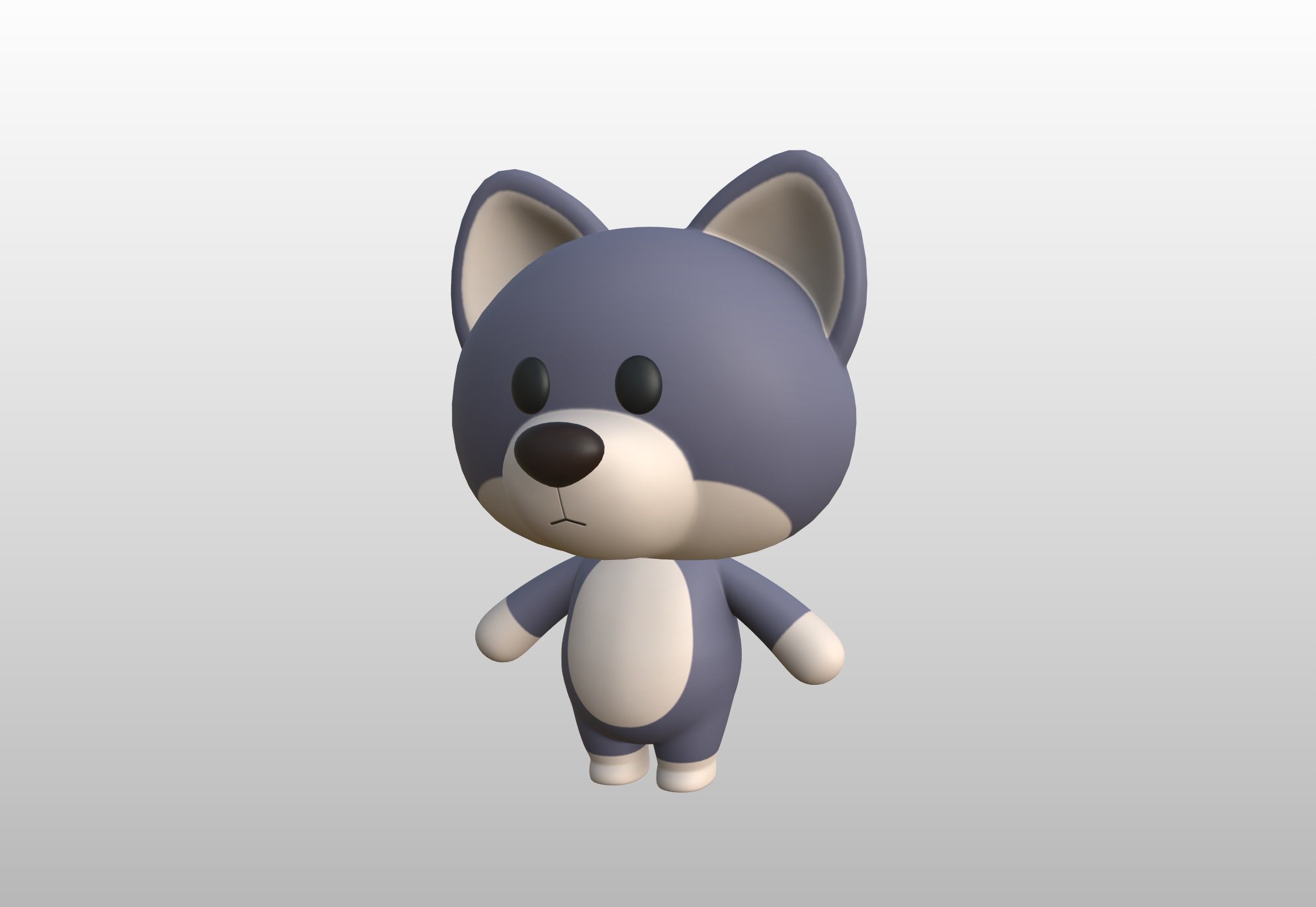 Character330 Rigged Wolf 3D model_10
