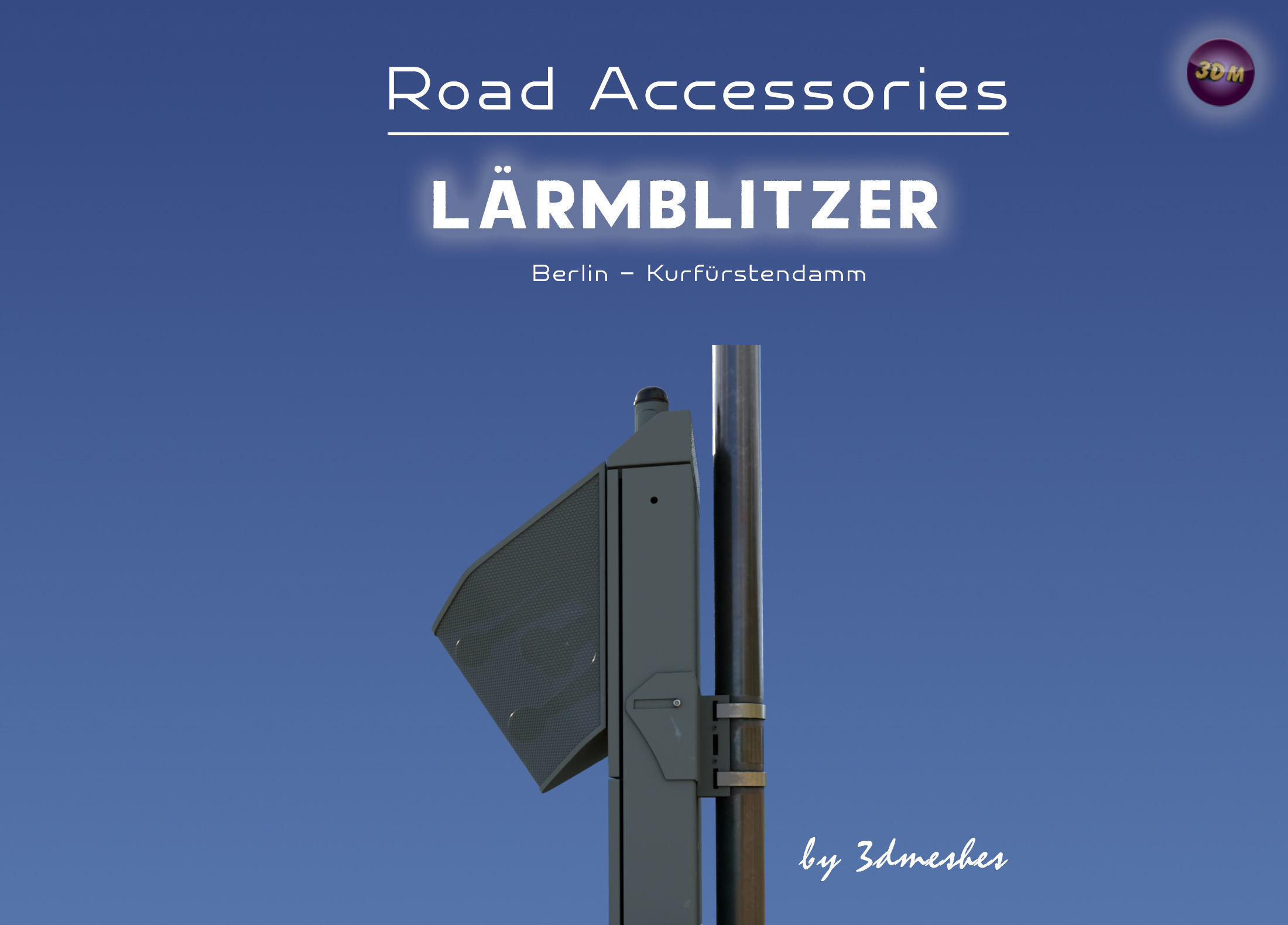 Road accessories - Laermblitzer  - PBR lowpoly Low-poly 3D model_14