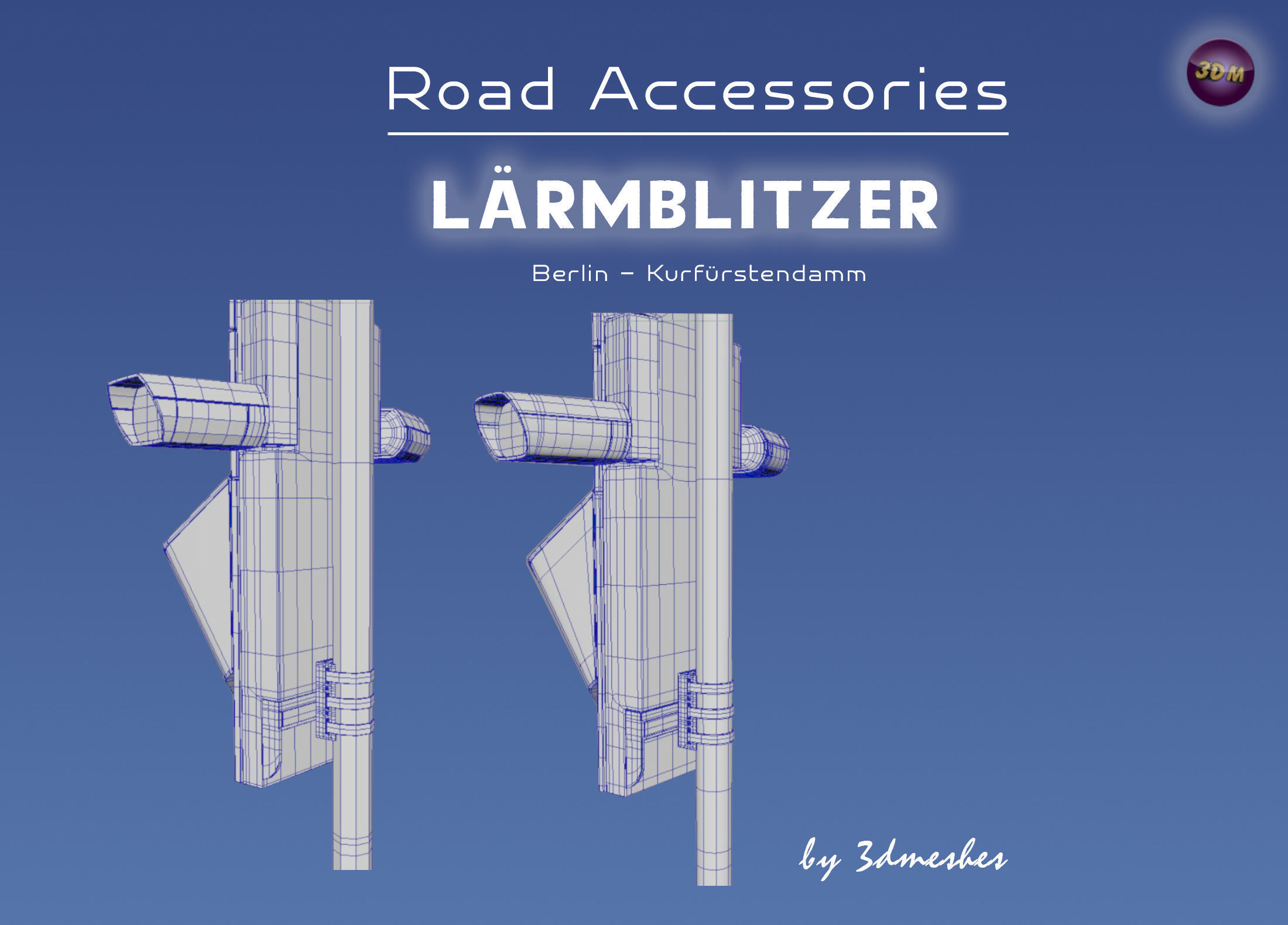 Road accessories - Laermblitzer  - PBR lowpoly Low-poly 3D model_7