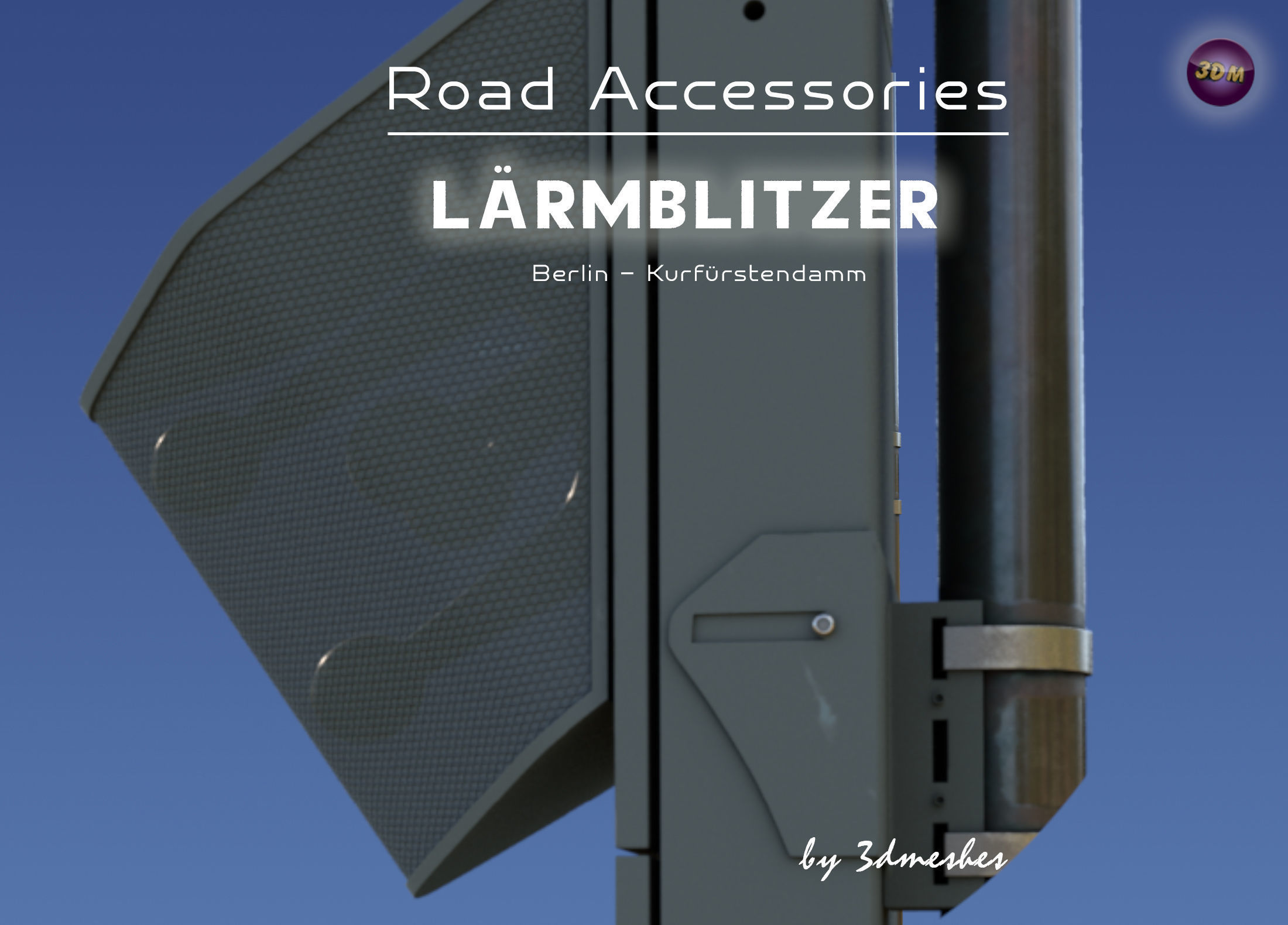 Road accessories - Laermblitzer  - PBR lowpoly Low-poly 3D model_13