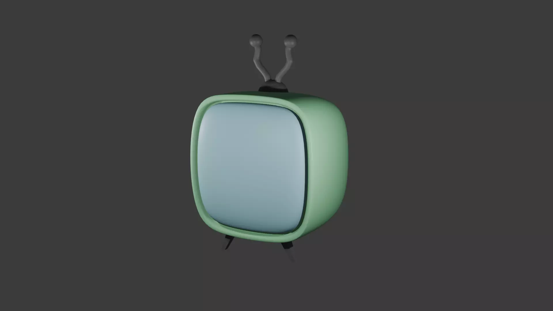Mini Tv Cartoon 3D model_0