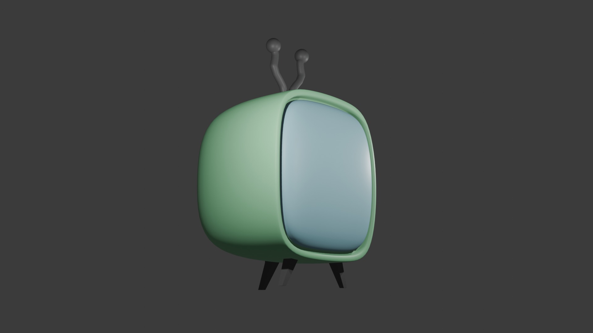 Mini Tv Cartoon 3D model_1