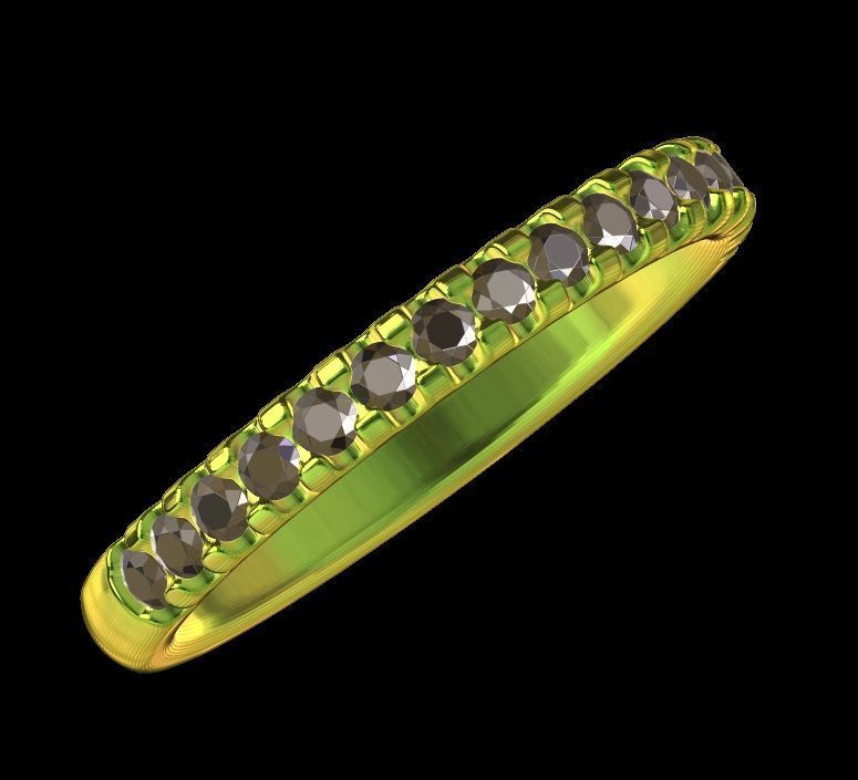 Half eternity ring 01 3D print model_18