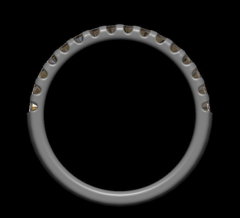 Half eternity ring 01 3D print model_15