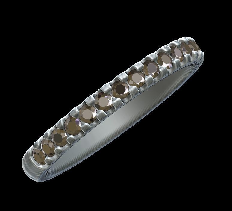 Half eternity ring 01 3D print model_21