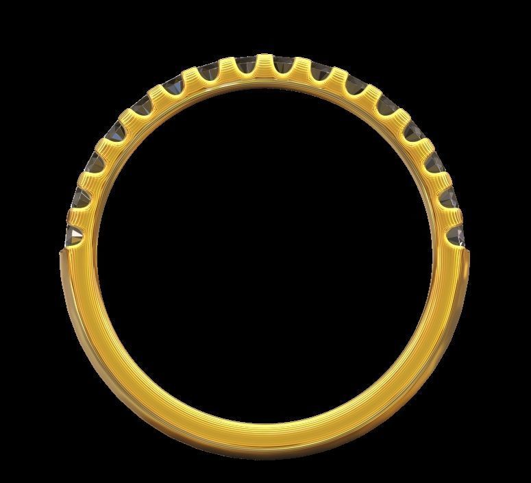 Half eternity ring 01 3D print model_16