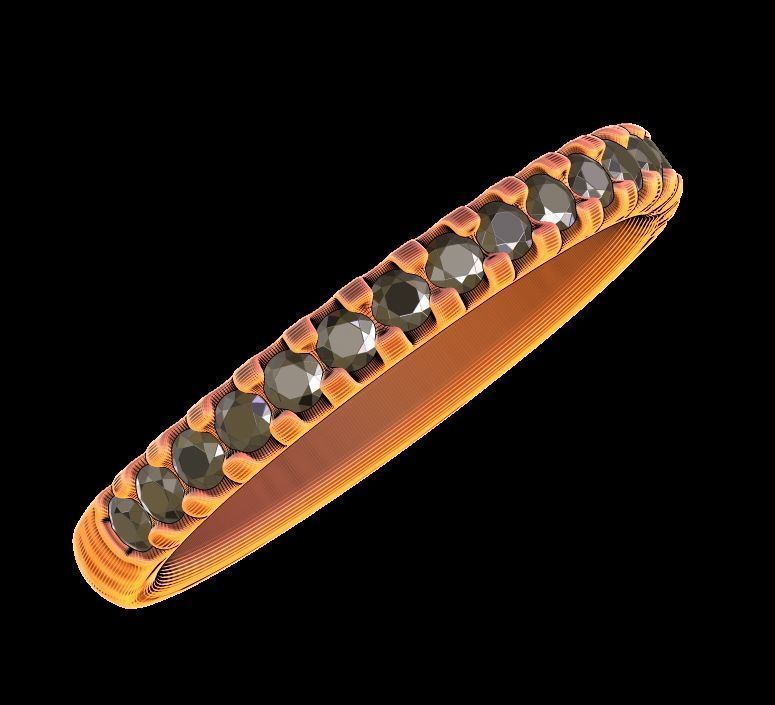 Half eternity ring 01 3D print model_26