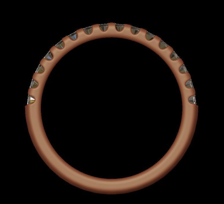 Half eternity ring 01 3D print model_25