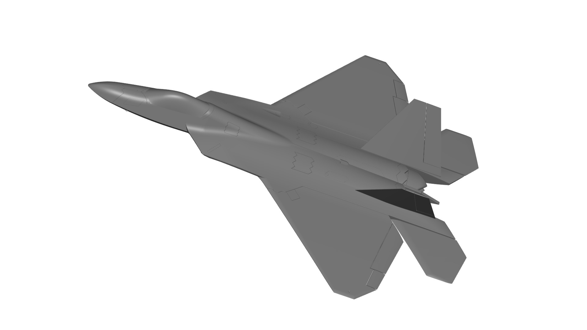 Lockheed Martin F-22 Raptor 3D model_1