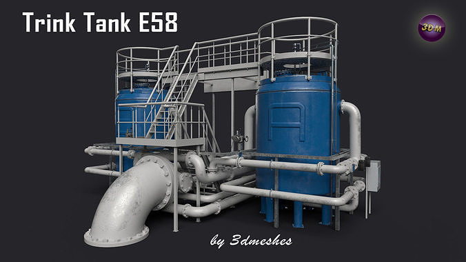 Waterstation Berlin Friedrichshain - PBR Low-poly 3D model