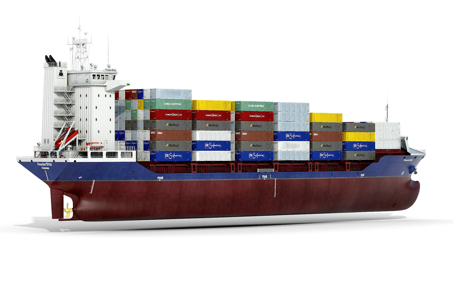 Container Feeder 800 Blue 3D model_15