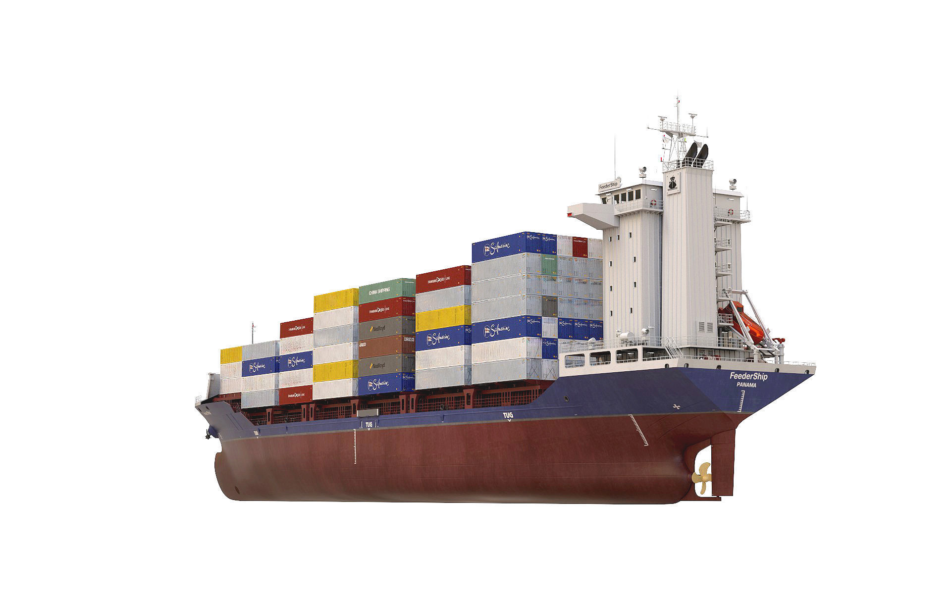 Container Feeder 800 Blue 3D model_18