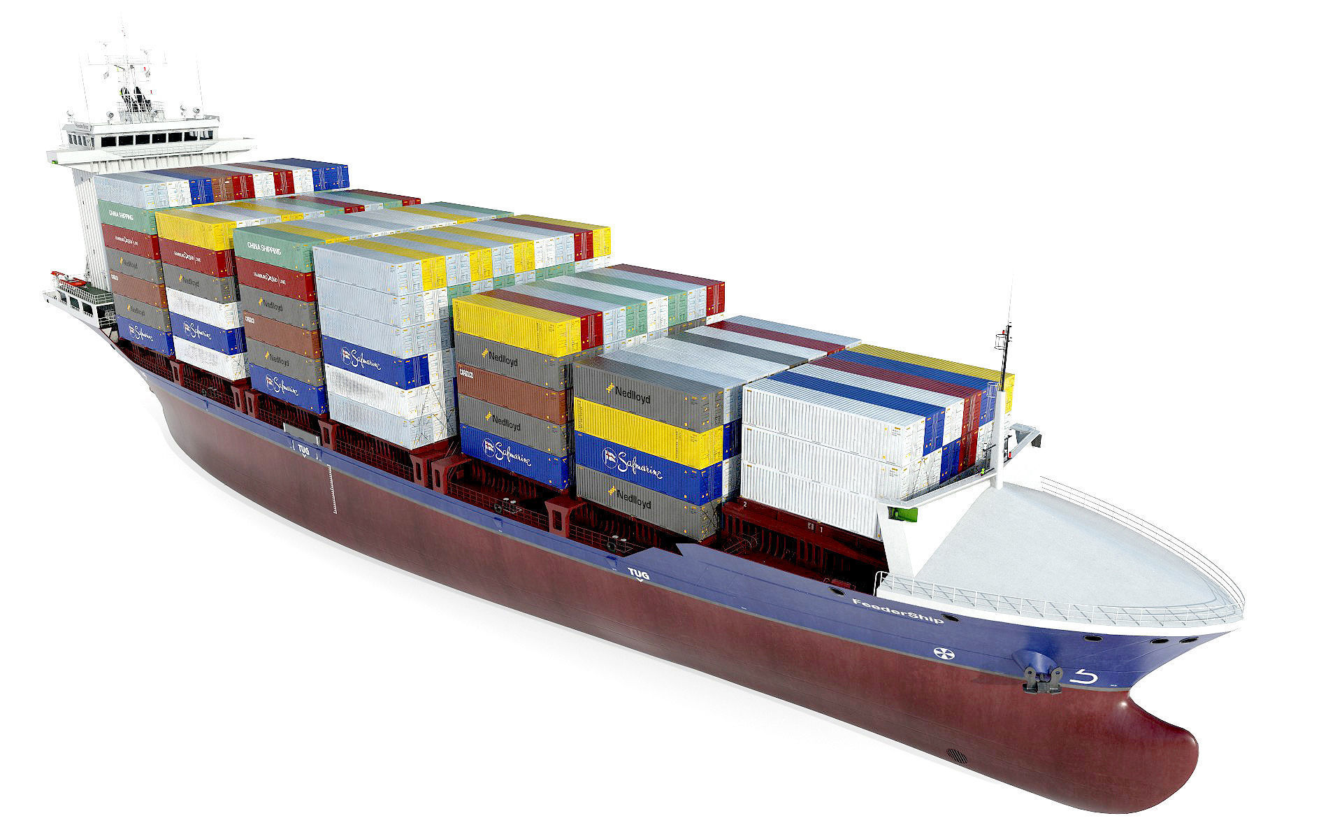 Container Feeder 800 Blue 3D model_17