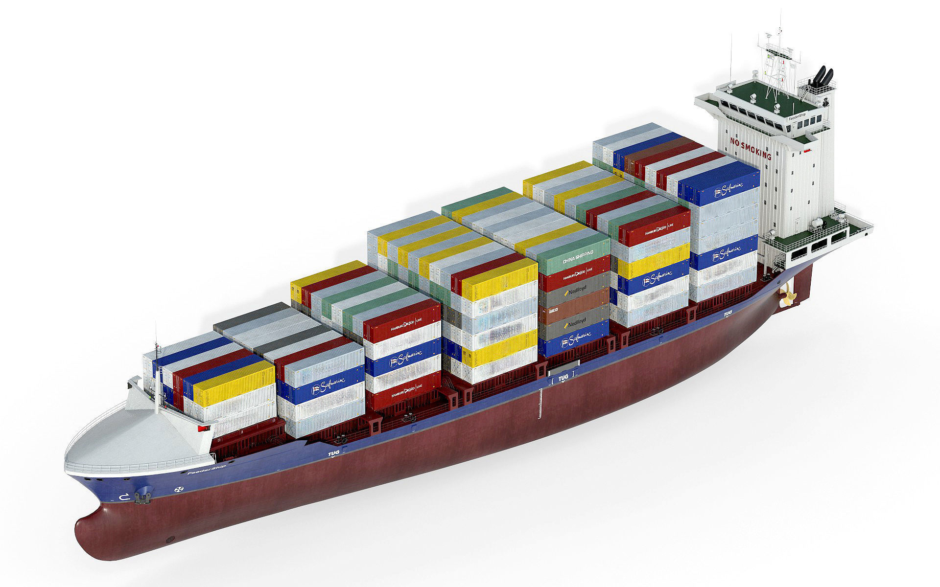 Container Feeder 800 Blue 3D model_16