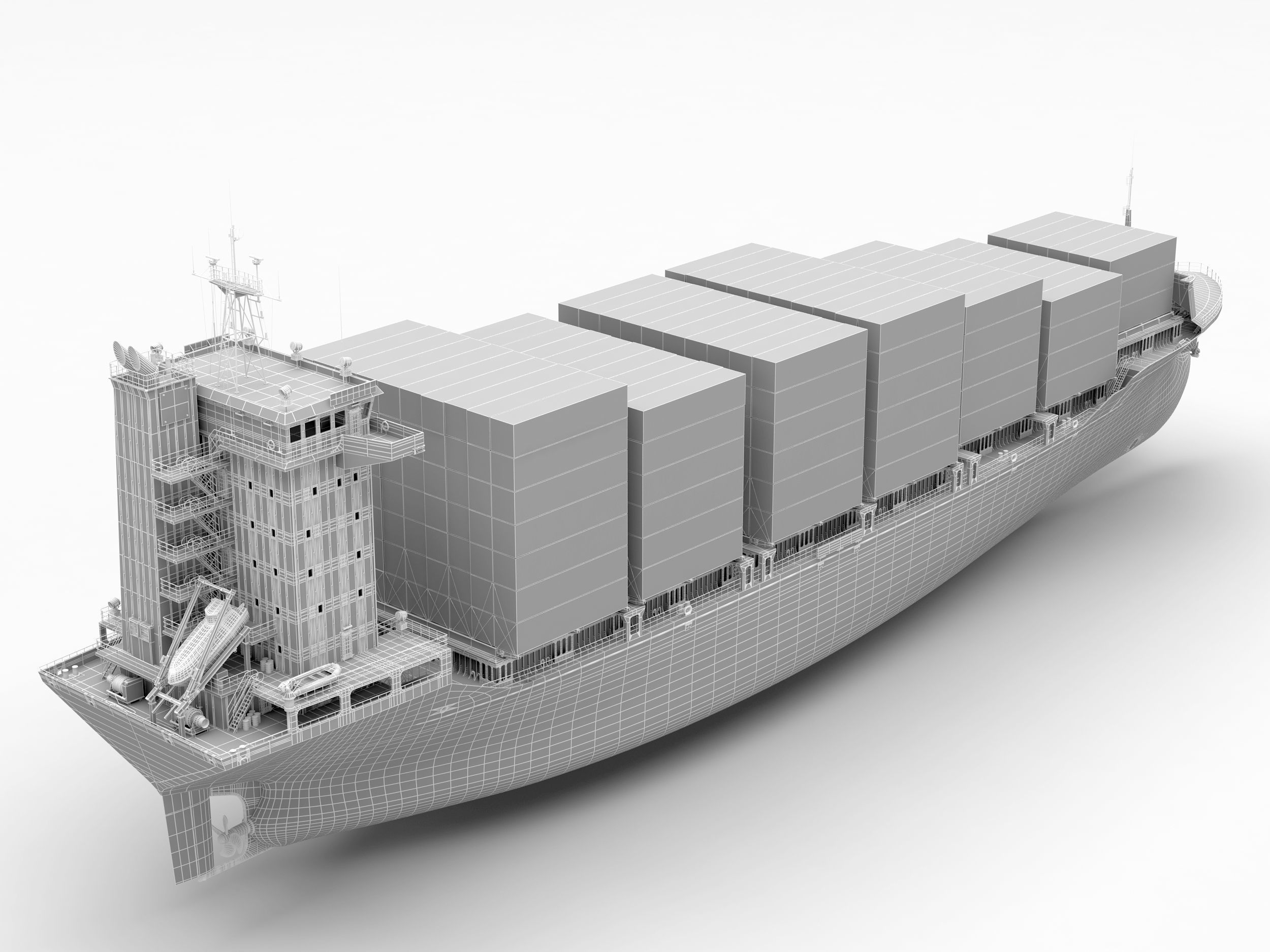 Container Feeder 800 Blue 3D model_14