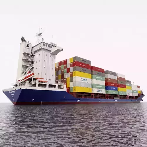 Container Feeder 800 Blue 3D model