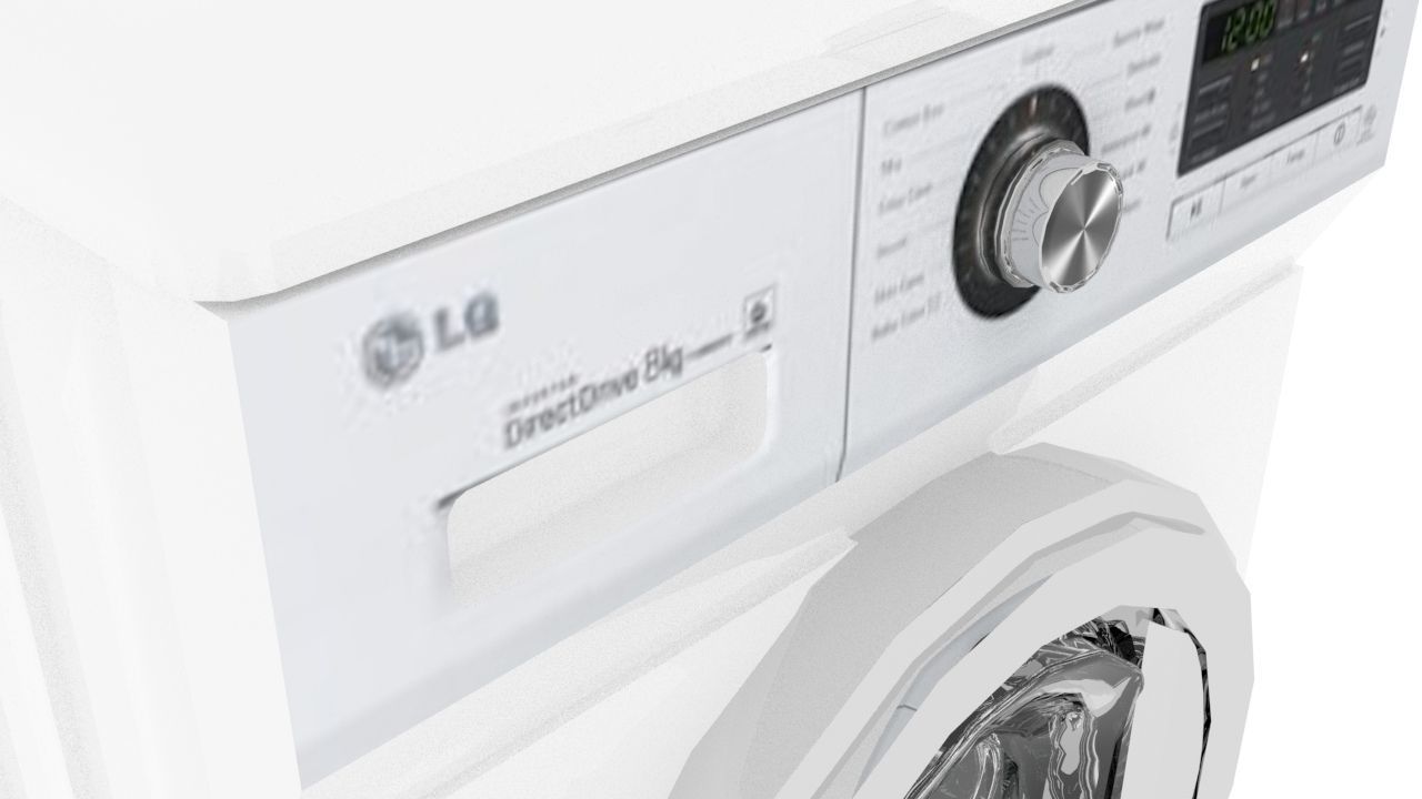 LG Washing Machine 3D model_2