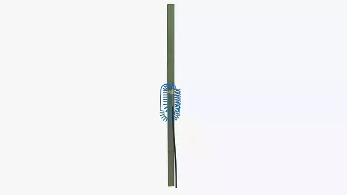 Pressure pipe Low-poly 3D model