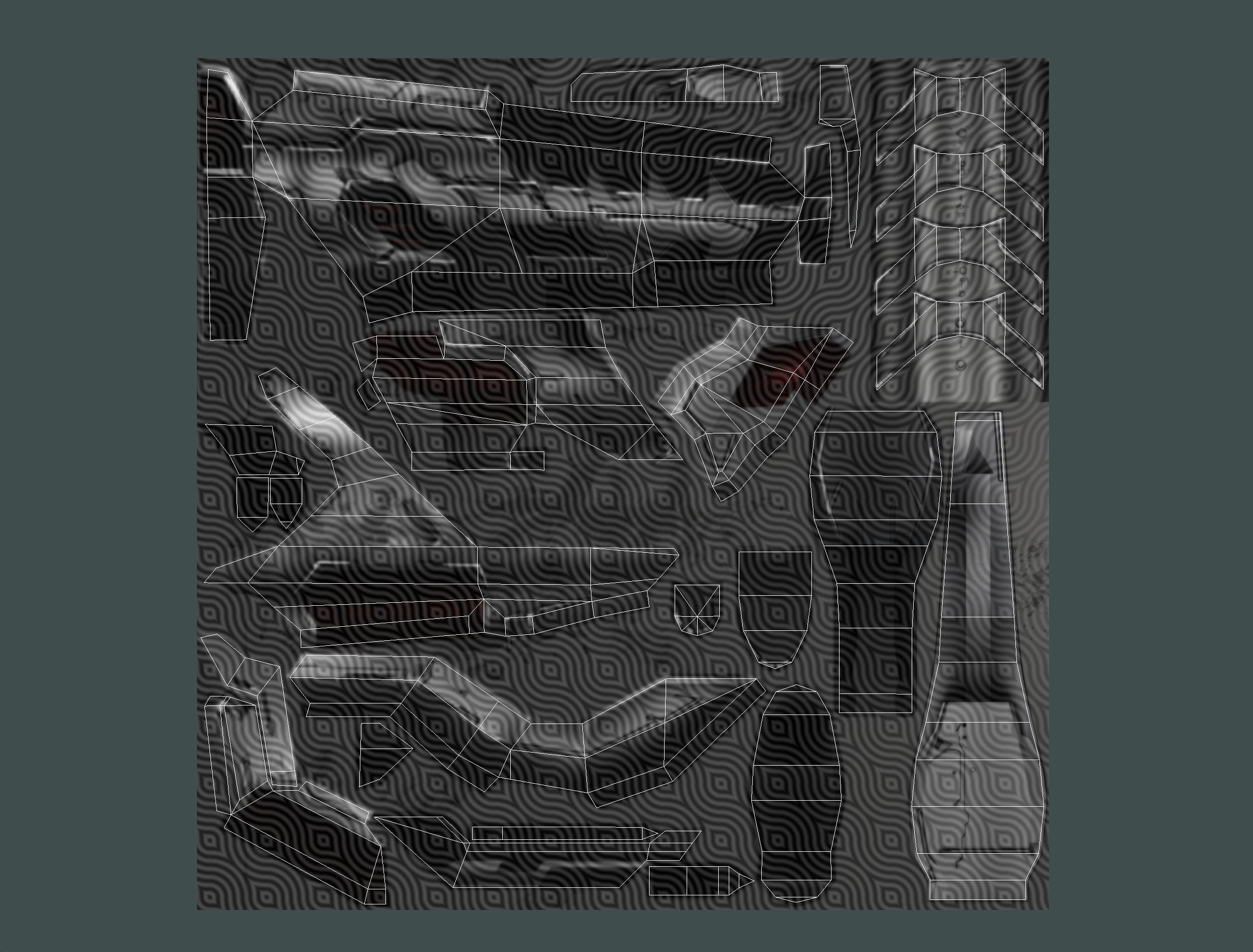 Weapons Set 4 Gun Pistol Assault rifle Sniper rifle machine gun 3D Model Collection_66