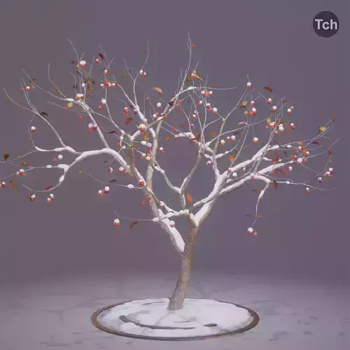 Winter tree 3D model