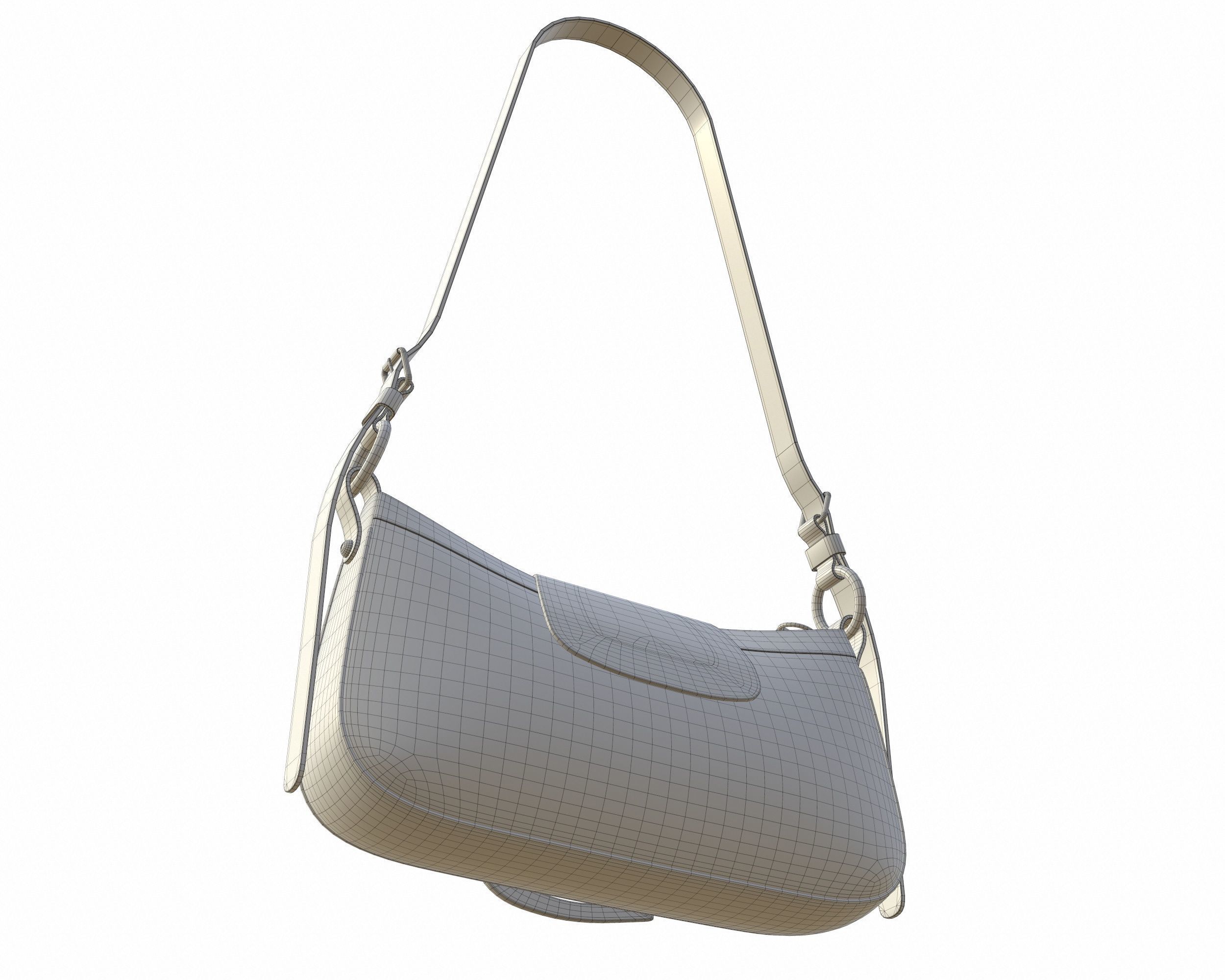 Balenciaga Essex Small Shoulder Bag Low-poly 3D model_22