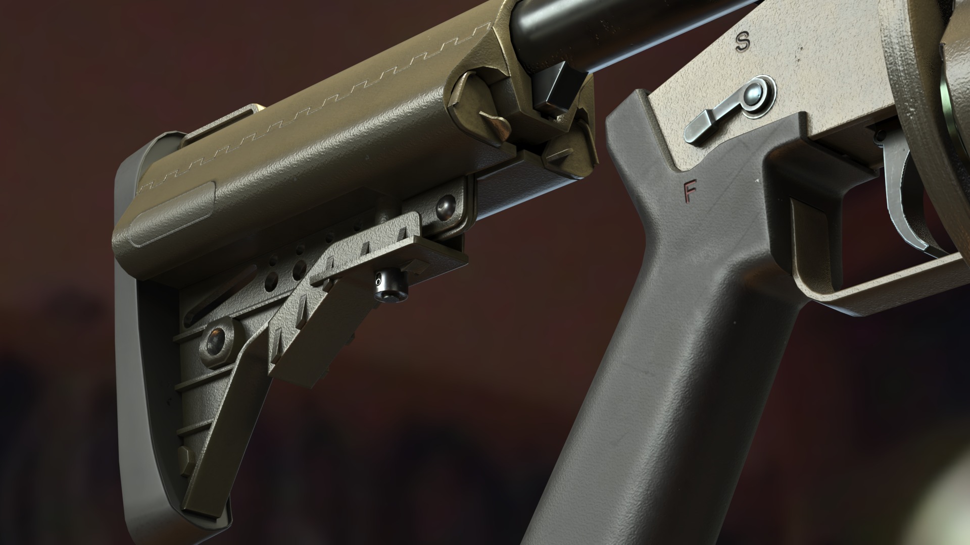 Milkor MGL-140 Low-poly 3D model Low-poly 3D model_7