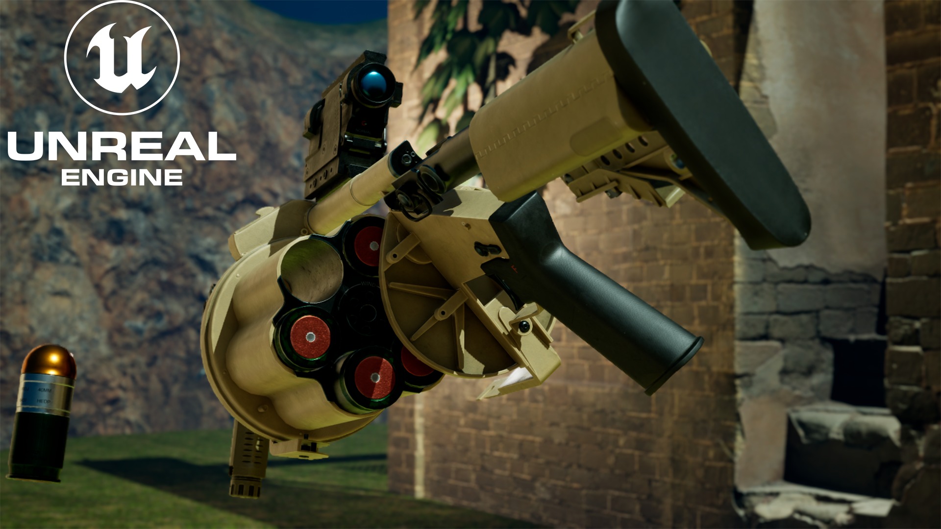 Milkor MGL-140 Low-poly 3D model Low-poly 3D model_13