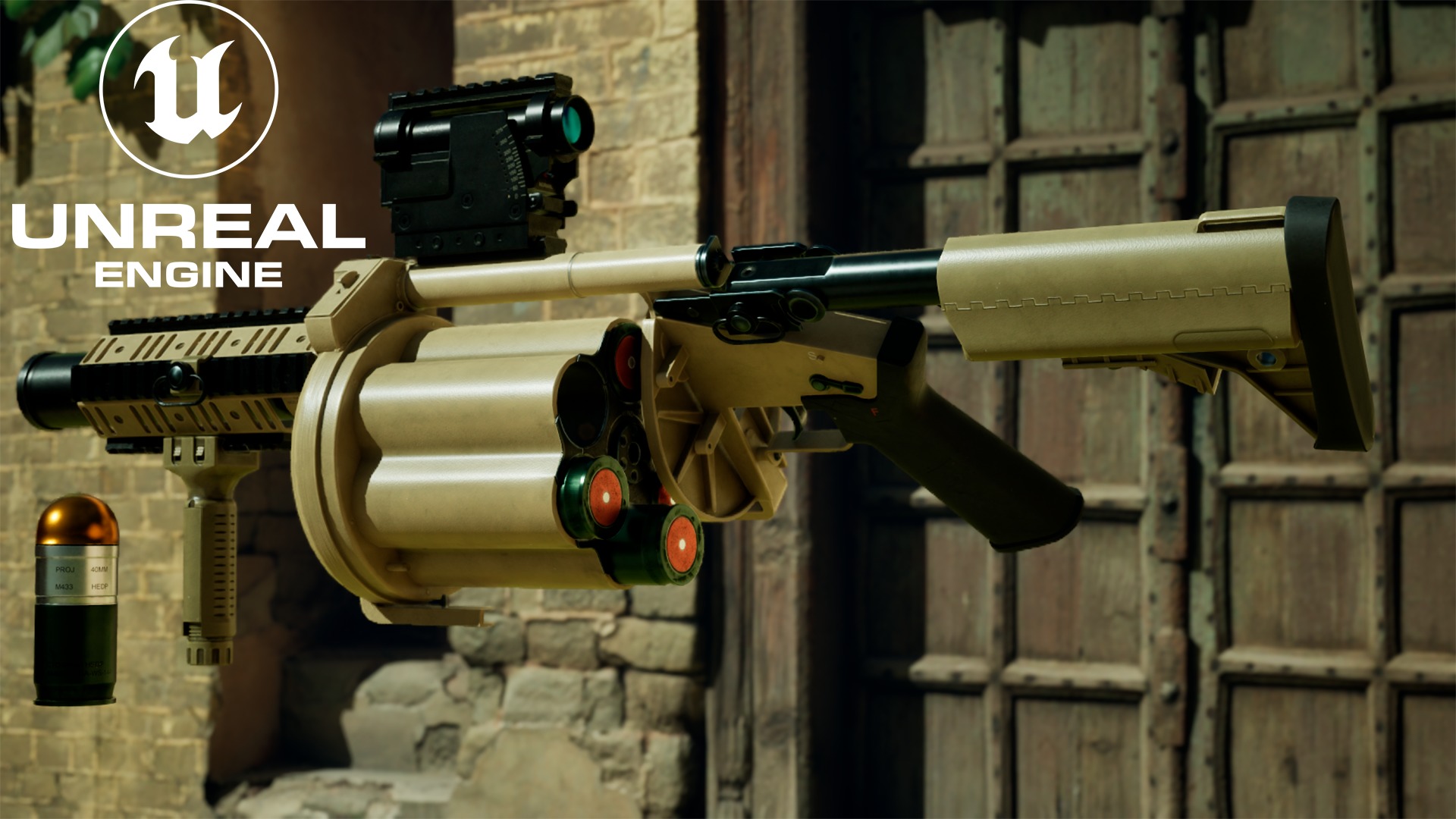 Milkor MGL-140 Low-poly 3D model Low-poly 3D model_12