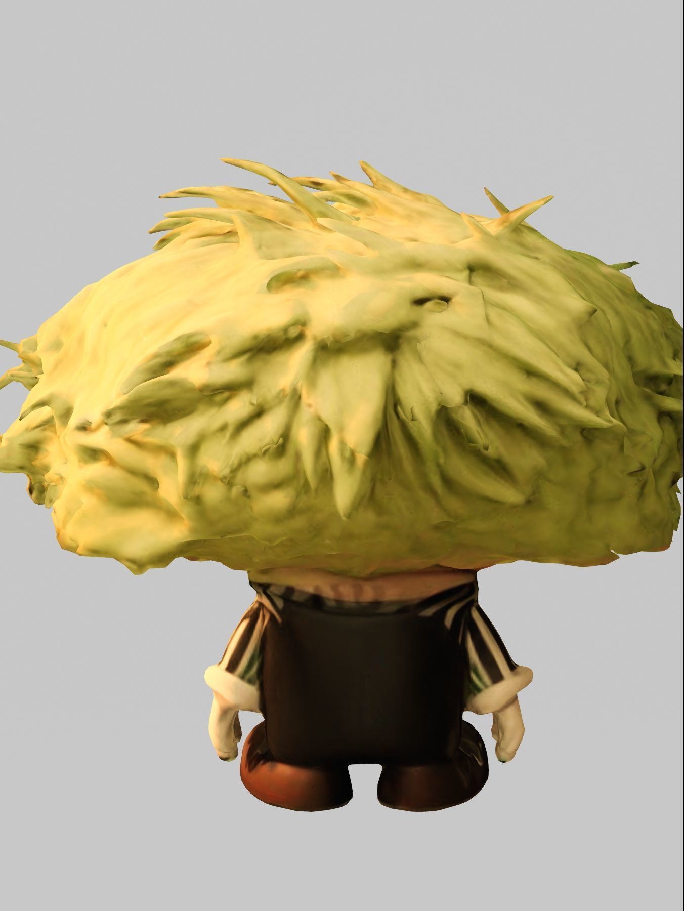 Beetlejuice Doll Chibi Low-poly 3D model_4