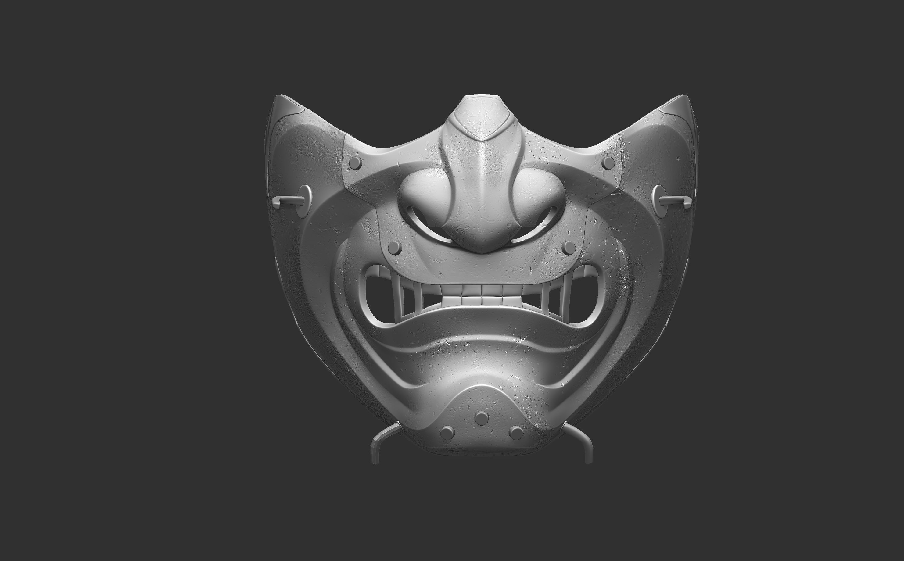 GHOST OF TSUSHIMA SEIRYUUS GLARE mask 3D print model_14