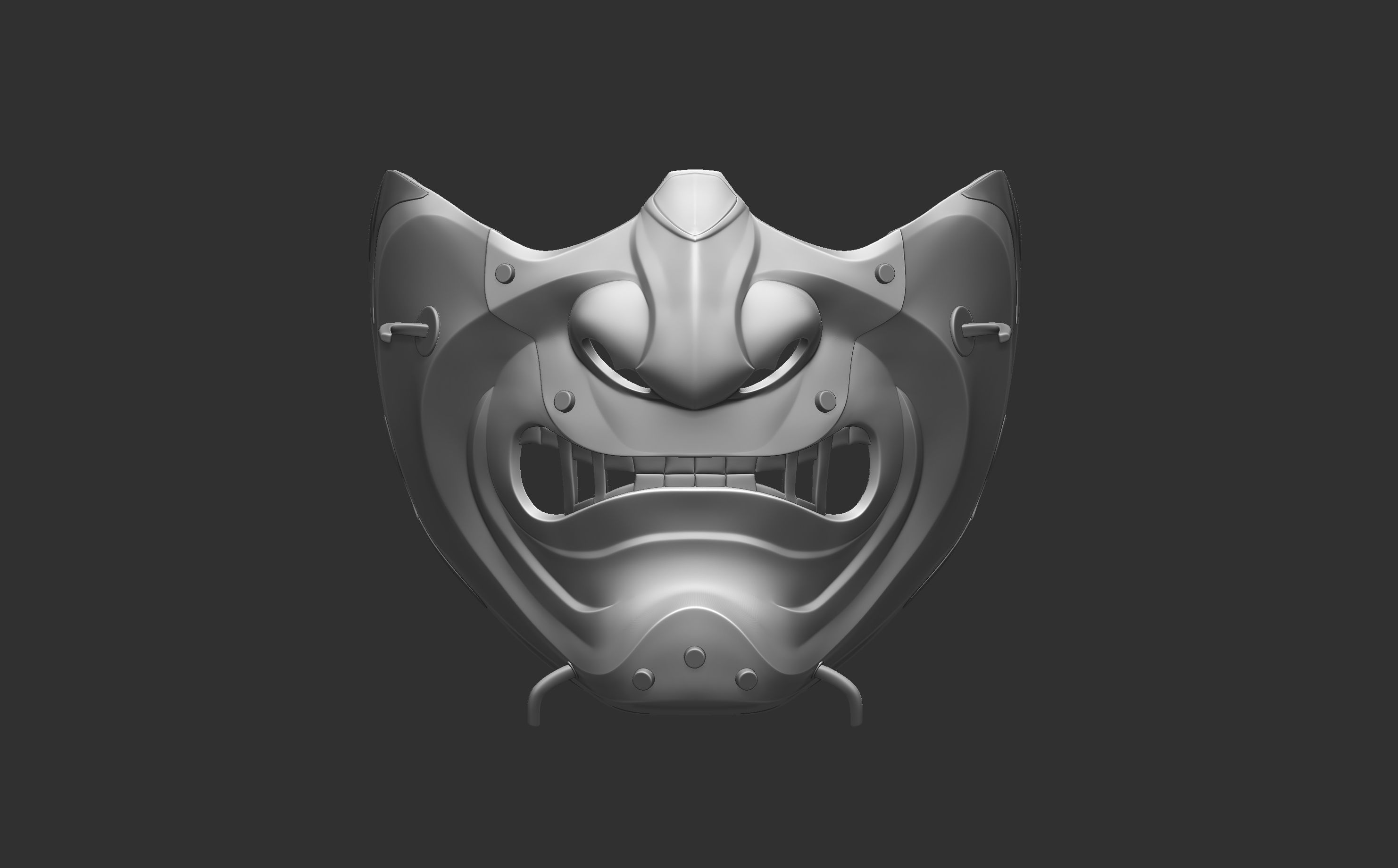 GHOST OF TSUSHIMA SEIRYUUS GLARE mask 3D print model_25